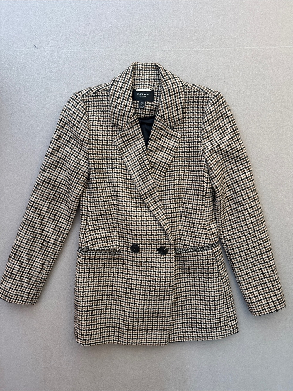 Ever New Hanna Heritage Check Blazer US 4 Yellowjackets Wardrobe